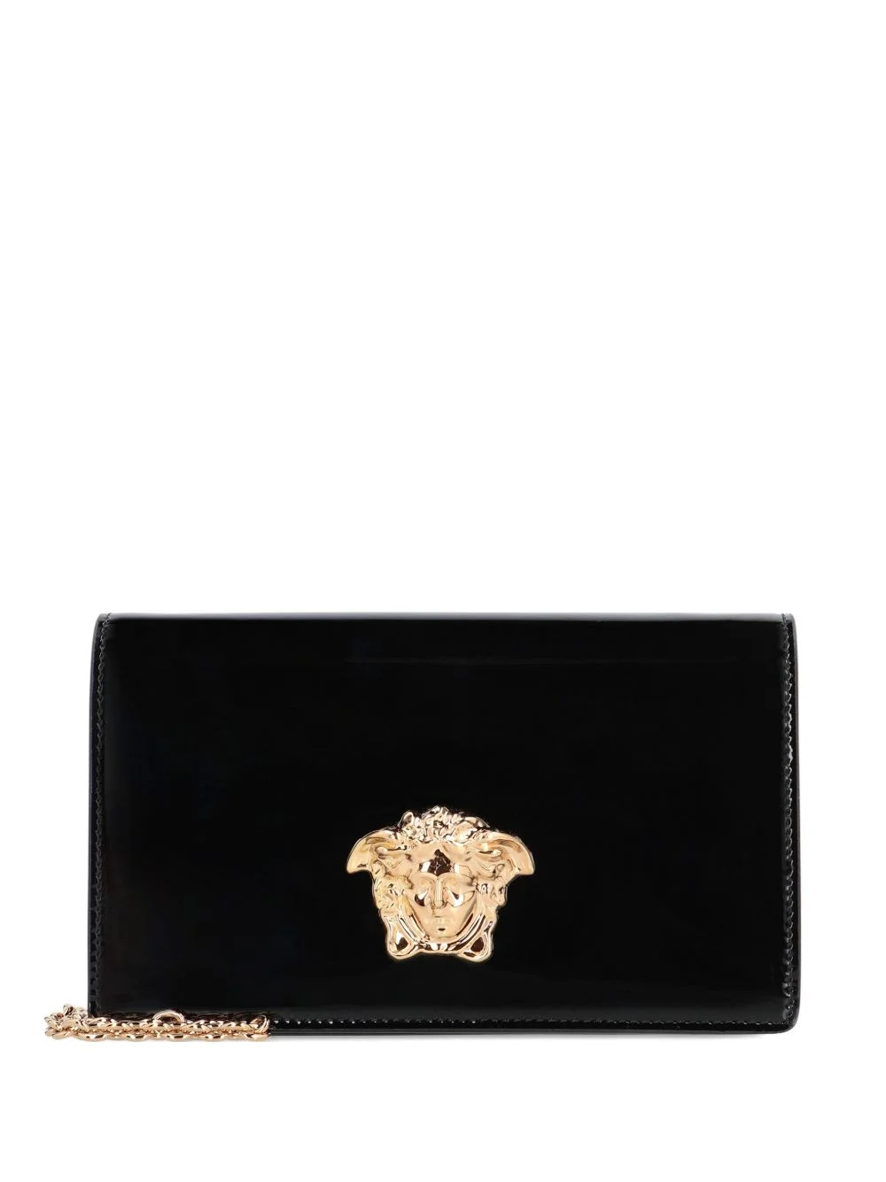 Medusa patent-leather clutch bag - 1