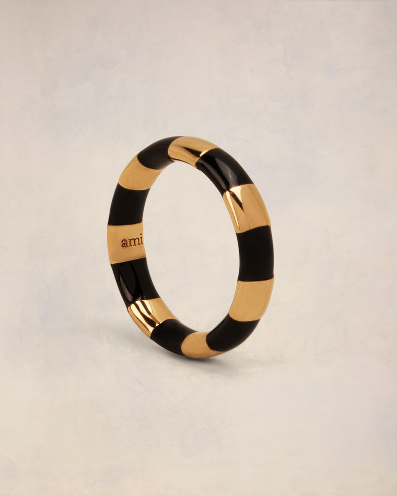 STRIPED AMI SIGNATURE RING 4