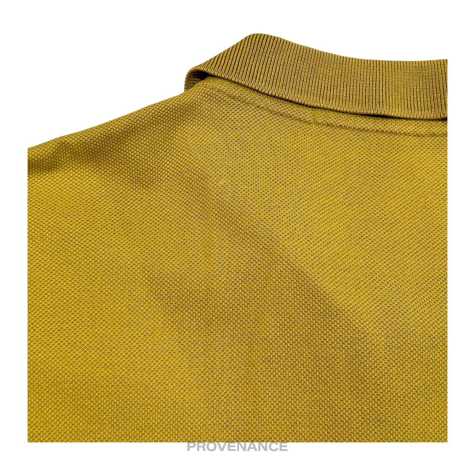 Lanvin Studio Polo Shirt Logo Floral - Golden Olive - 7