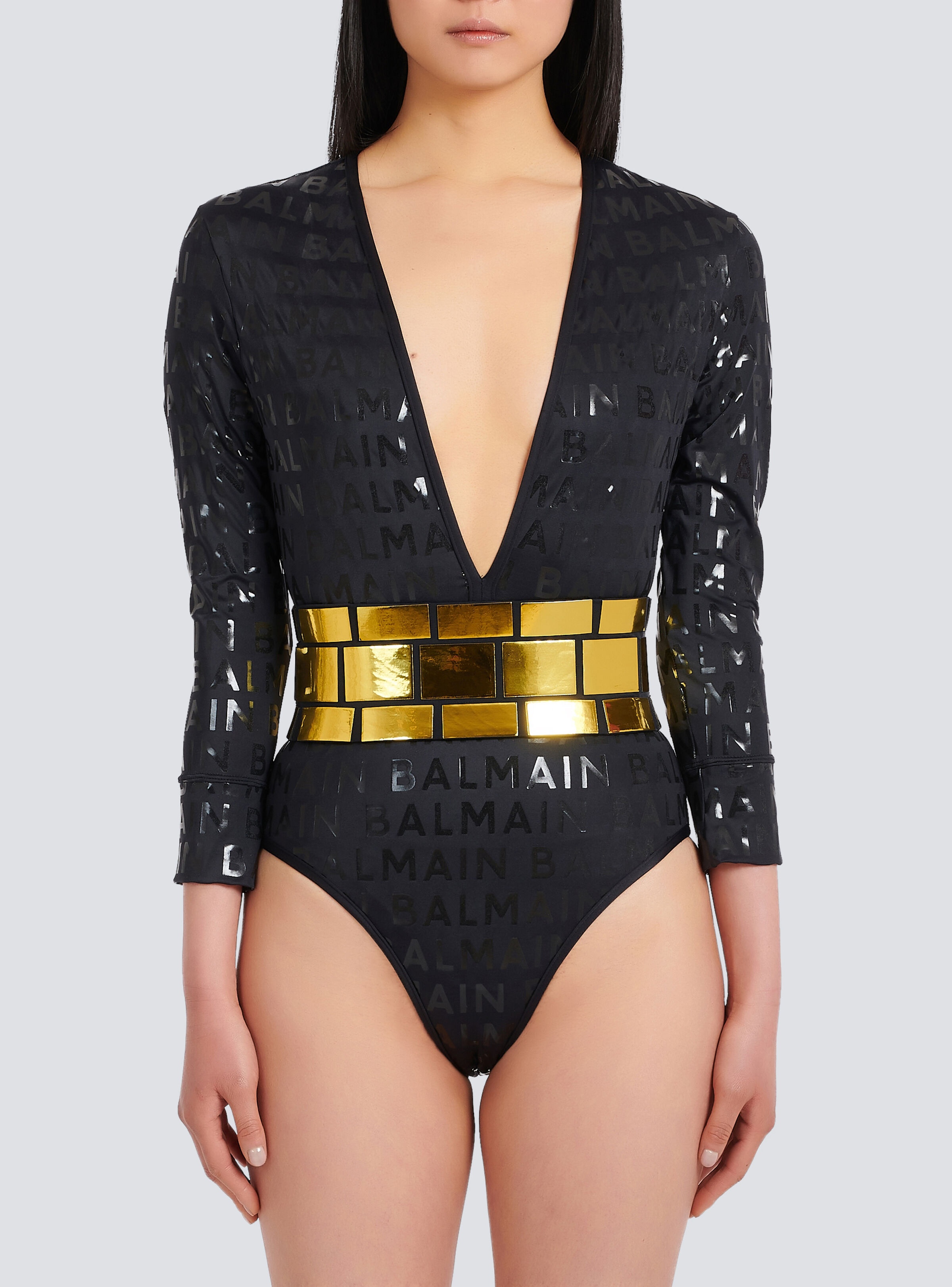 Balmain logo swimsuit - 6
