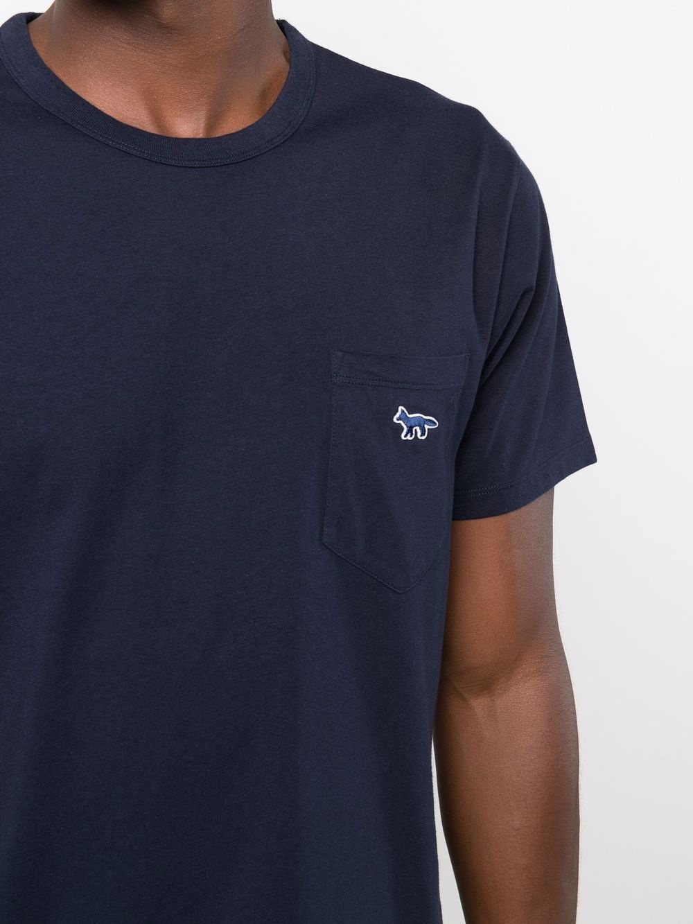 embroidered-logo pocket T-Shirt - 5