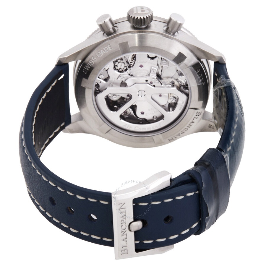 Blancpain Air Command Chronograph Automatic Blue Dial Men's Watch AC03 12B40 63A - 3