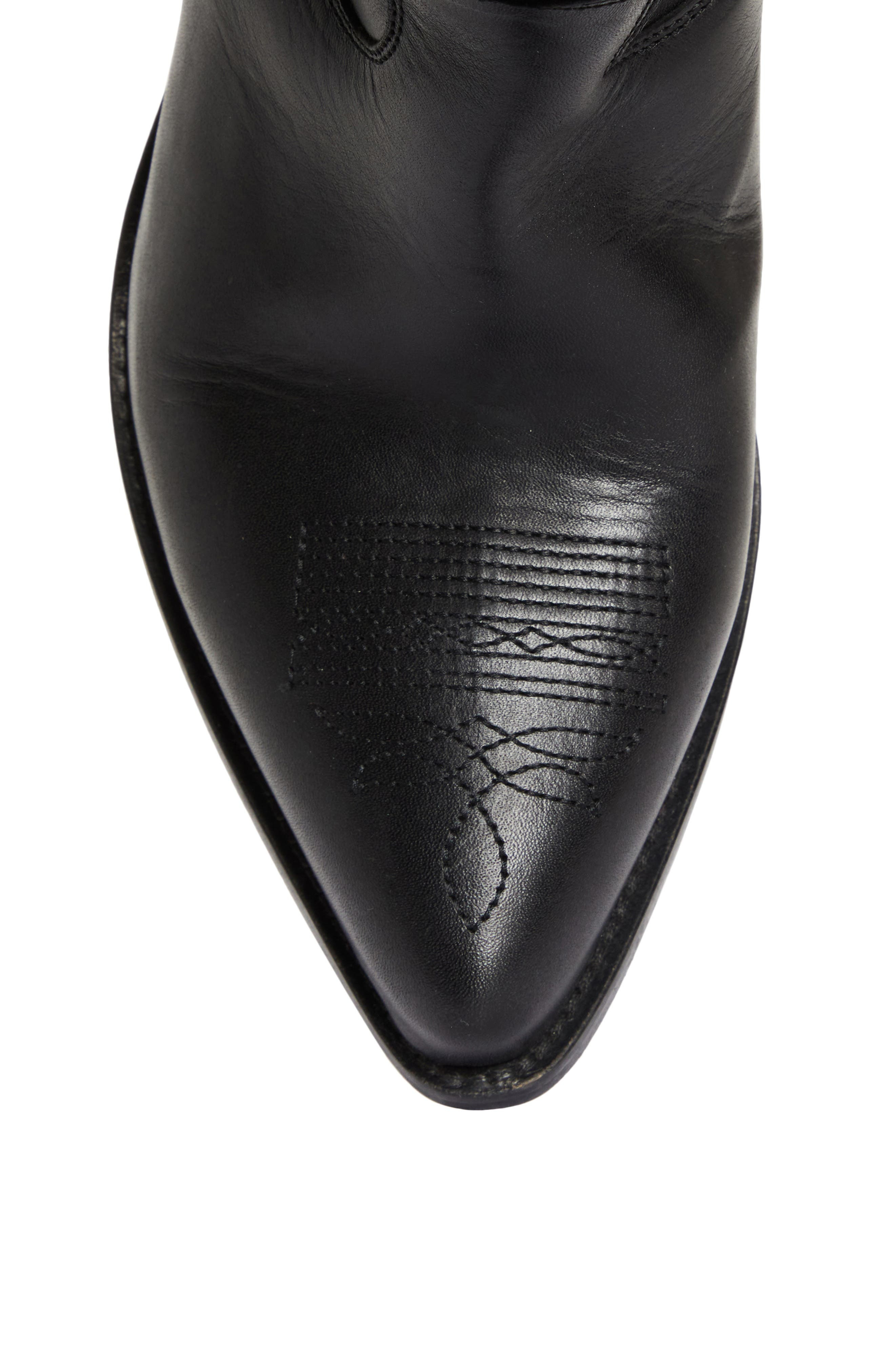 Golden Goose Wish Star Pointed Toe Western Boot in Black at Nordstrom - 5