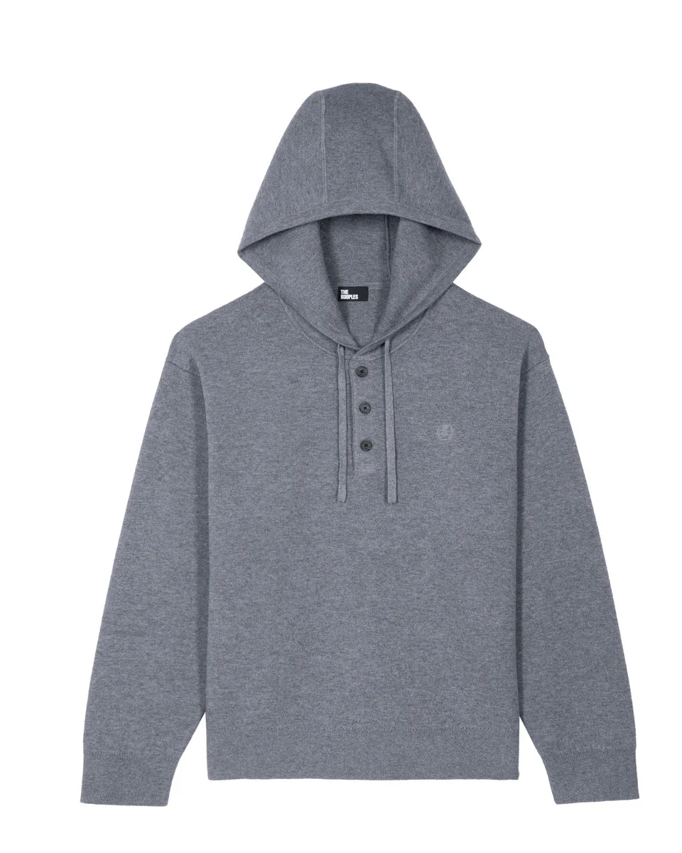 GREY HOODIE - 1