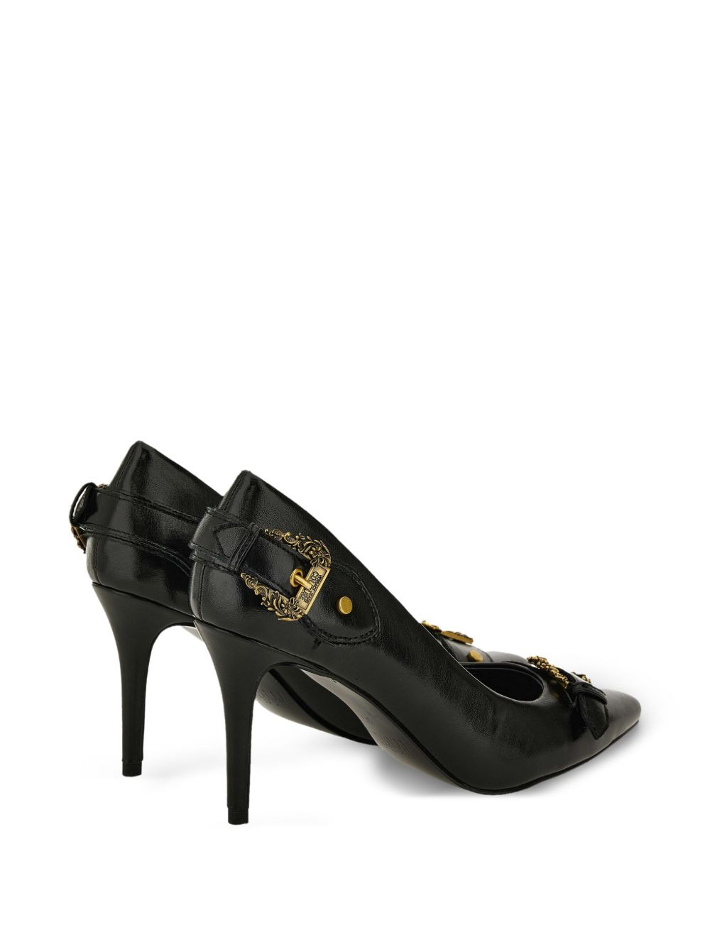 Scarlett buckle-detail pointed-toe pumps - 3