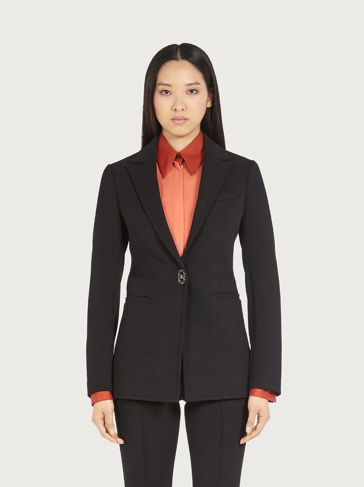 SINGLE BREASTED JERSEY BLAZER - 2