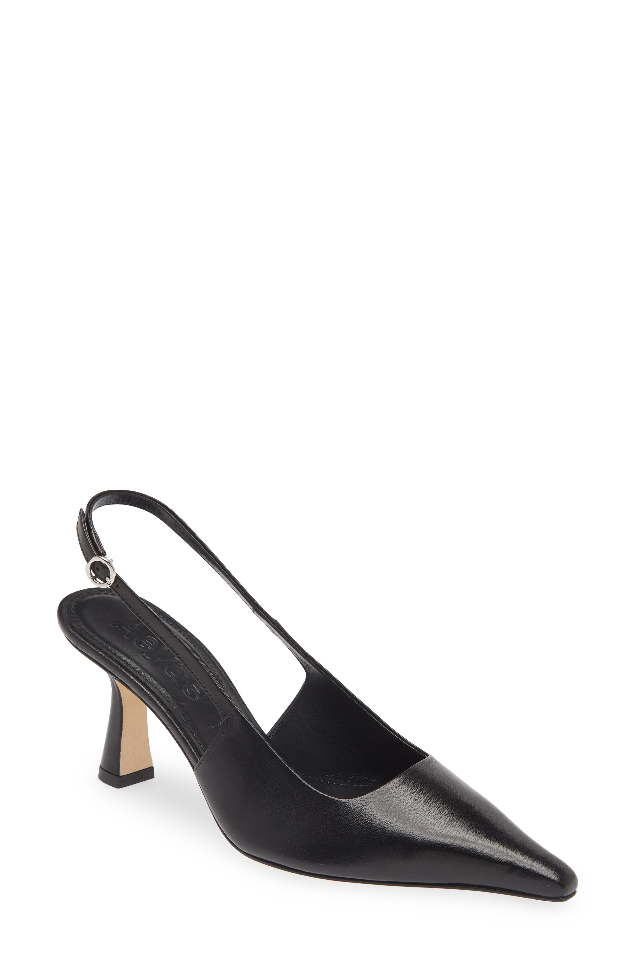 aeyde Fernanda Pointed Toe Slingback Pump in Black at Nordstrom - 1