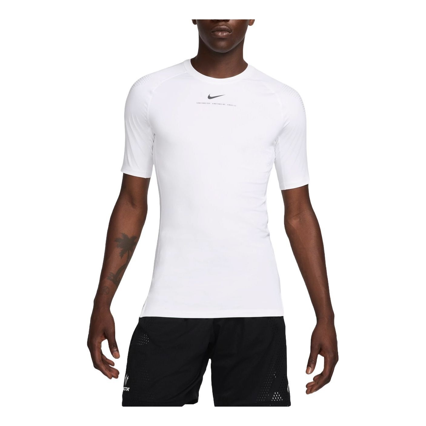 Nike x NOCTA Base Layer Basketball T-shirt 'White Black' DM1710-100 - 1