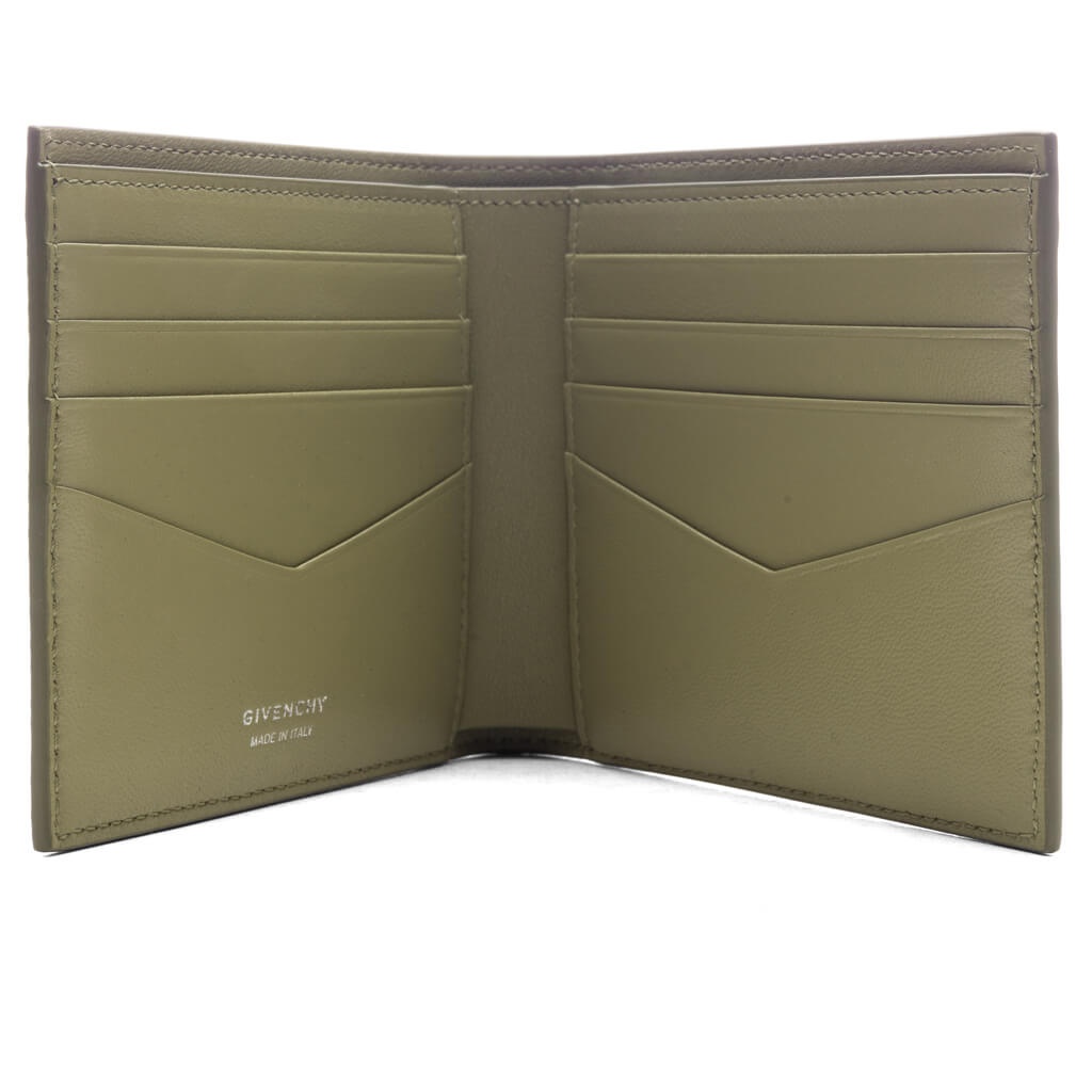 GIVENCHY WALLET IN 4G MICRO LEATHER - KHAKI - 3