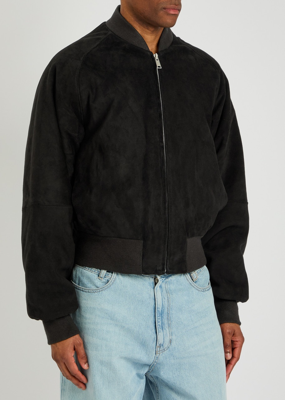 Entire Studios Raglan Padded Suede Bomber Jacket - 2