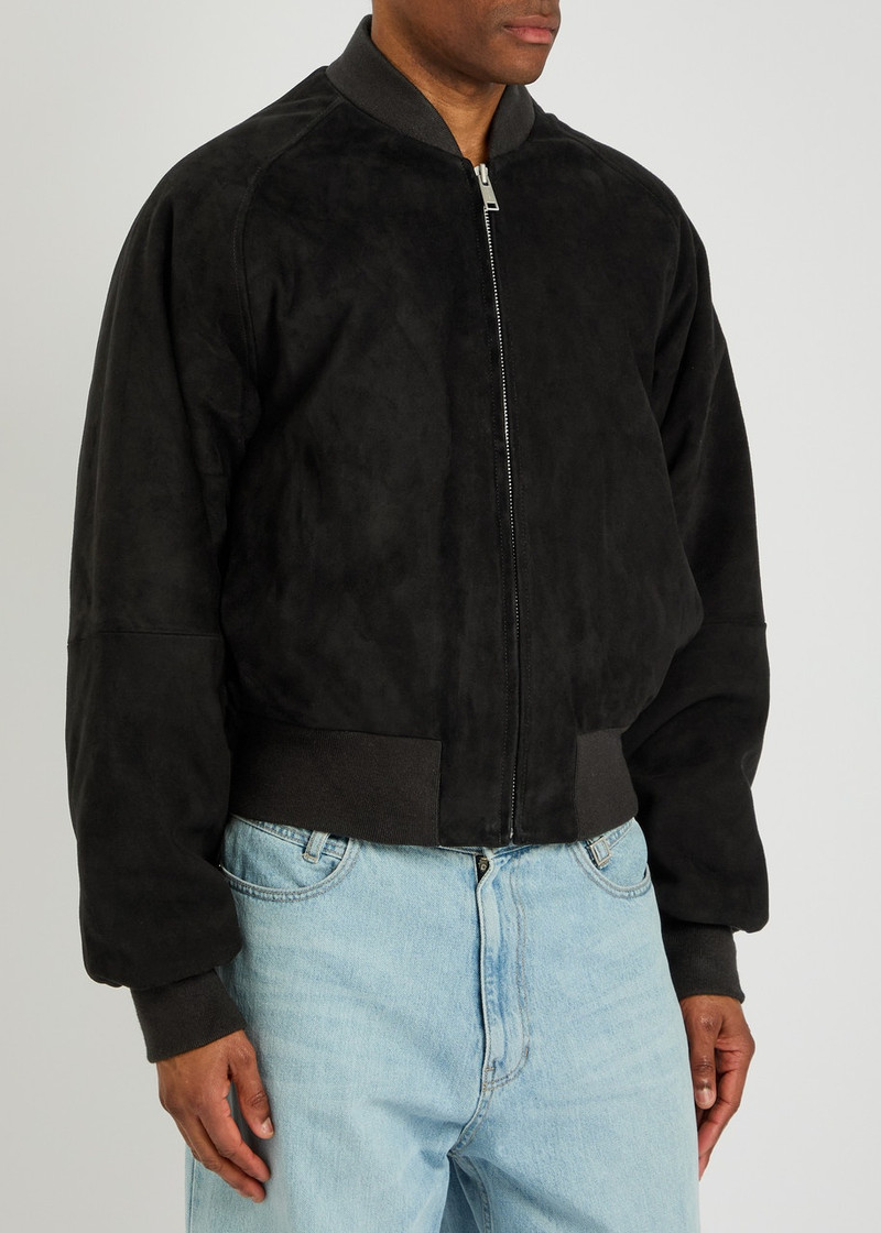 entire studios Entire Studios Raglan Padded Suede Bomber Jacket outlook