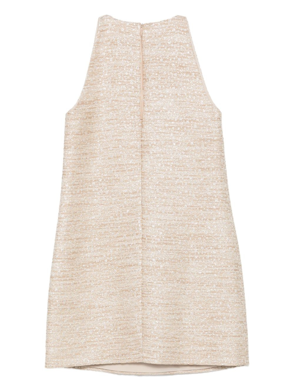 halterneck tweed dress - 2