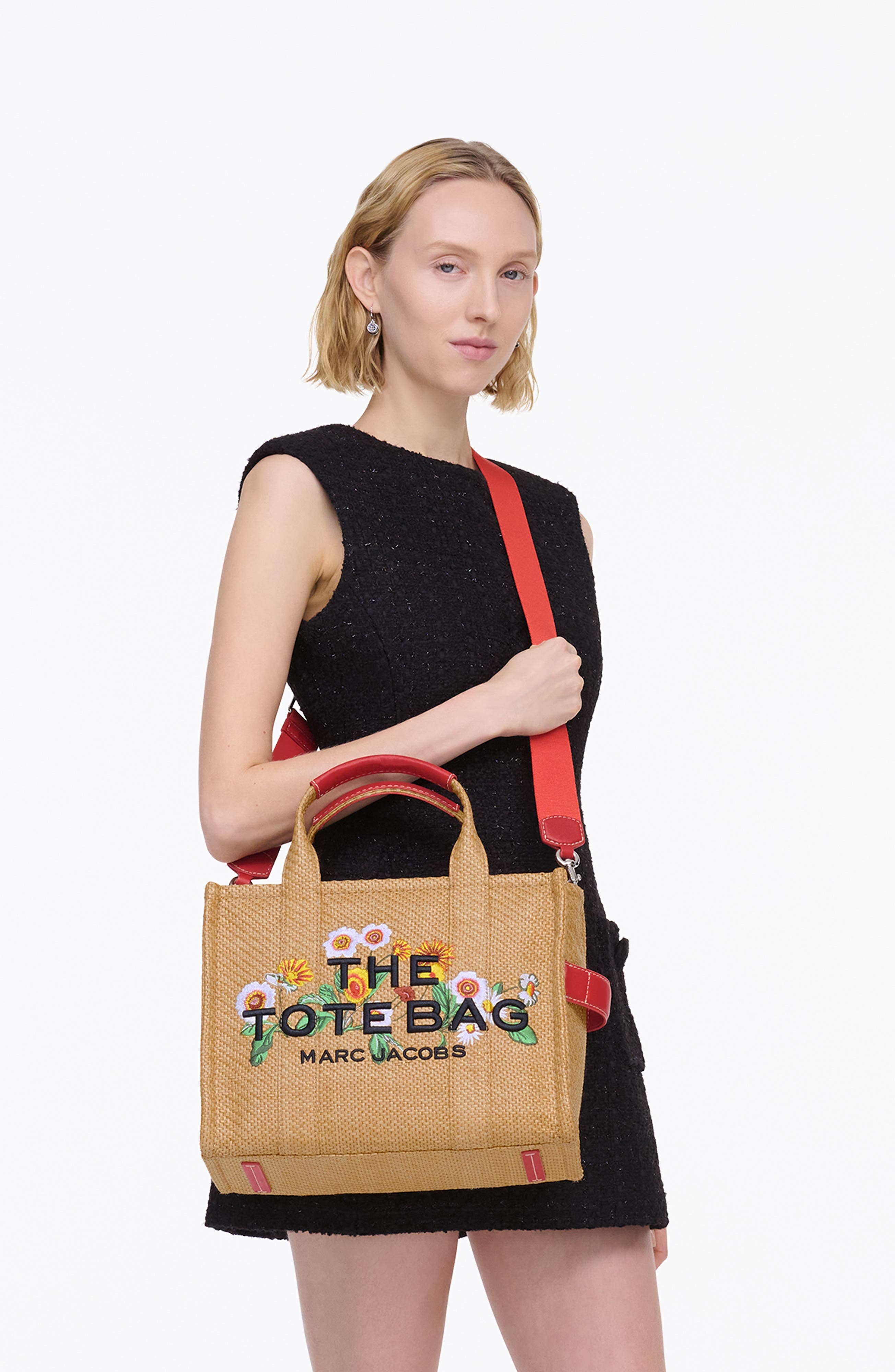 Marc Jacobs The Medium Faux Raffia Tote in Natural at Nordstrom - 3