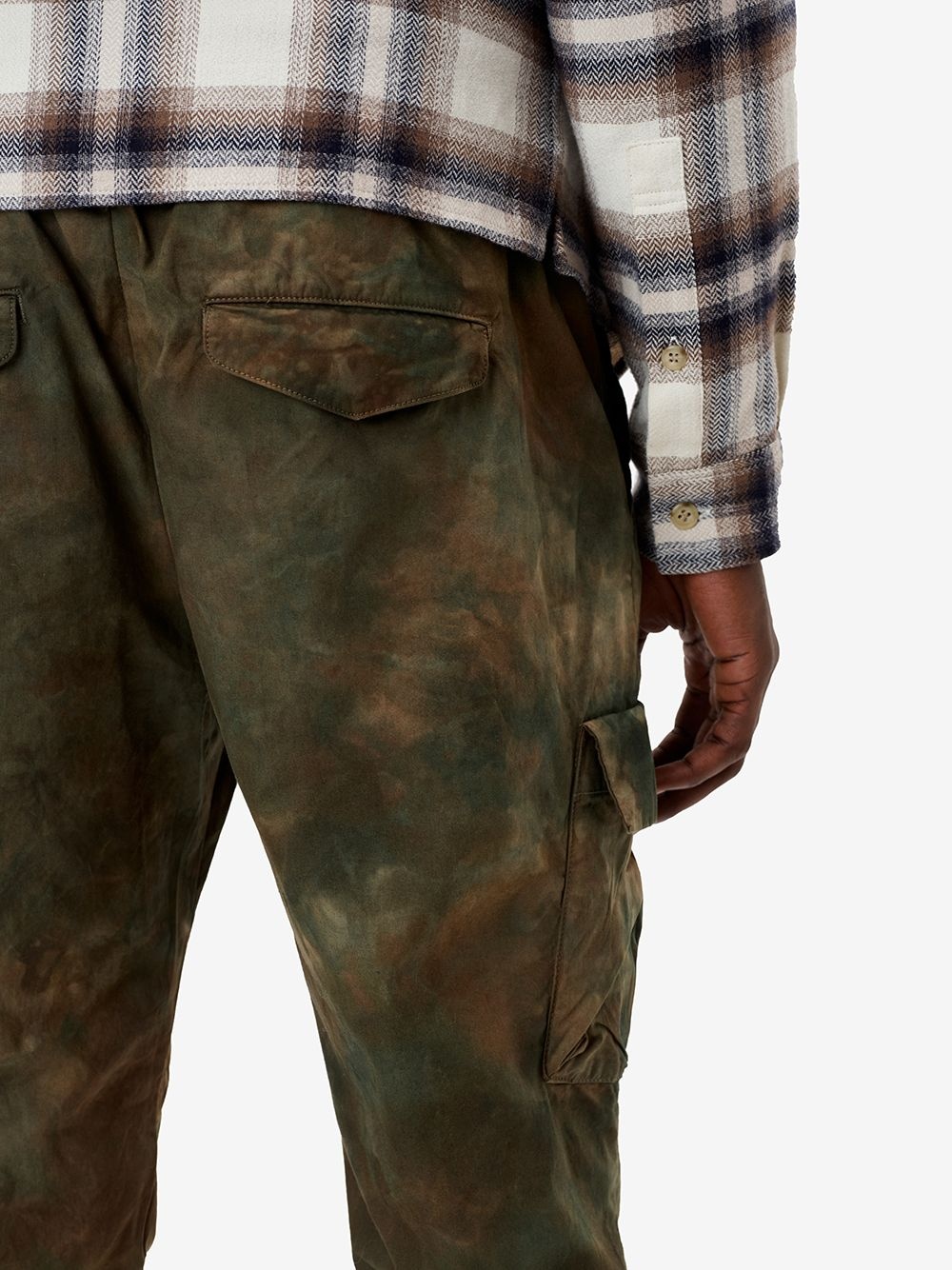 camouflage tie-dye cargo pants - 5