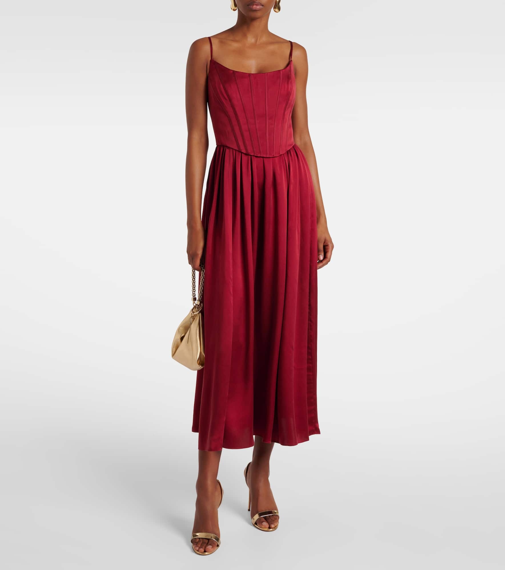 Zimmermann Silk satin bustier dress | mytheresa | REVERSIBLE