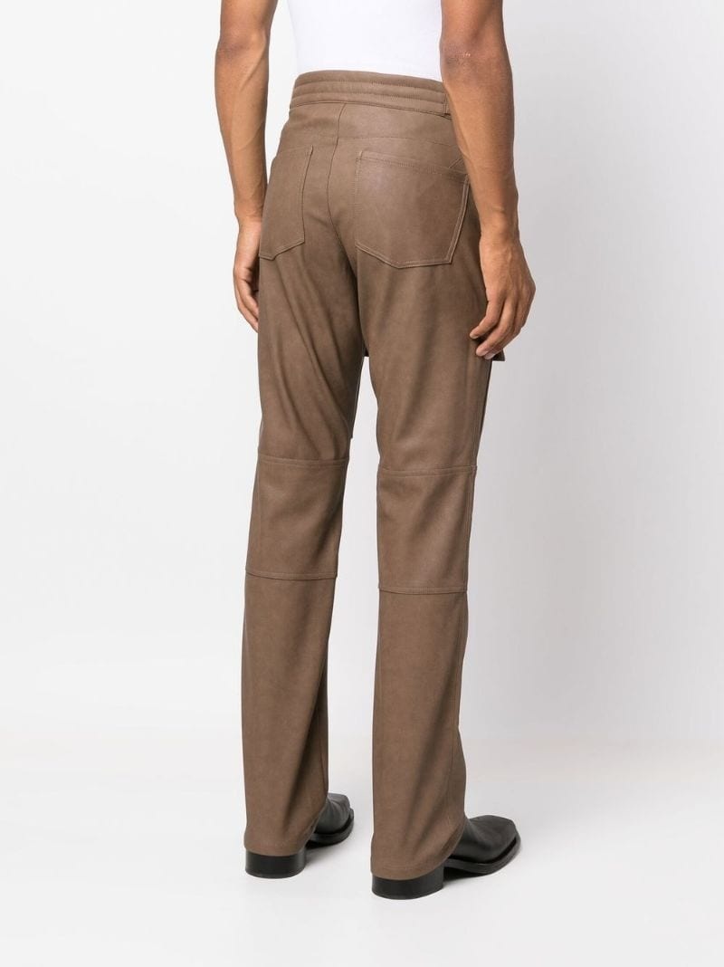 straight-leg cargo trousers - 4
