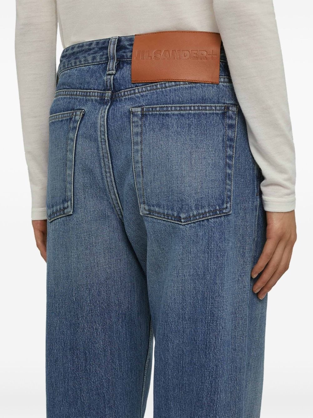 mid-rise straight-leg jeans - 6