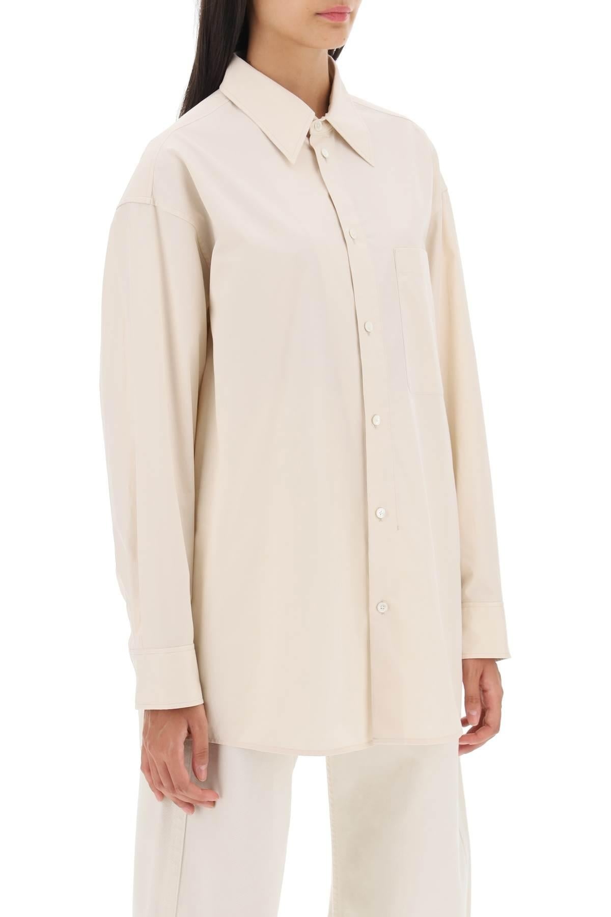 Oversized shirt in poplin - 3