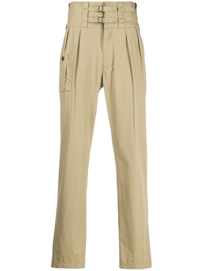 double buckle tailored bush pants 1