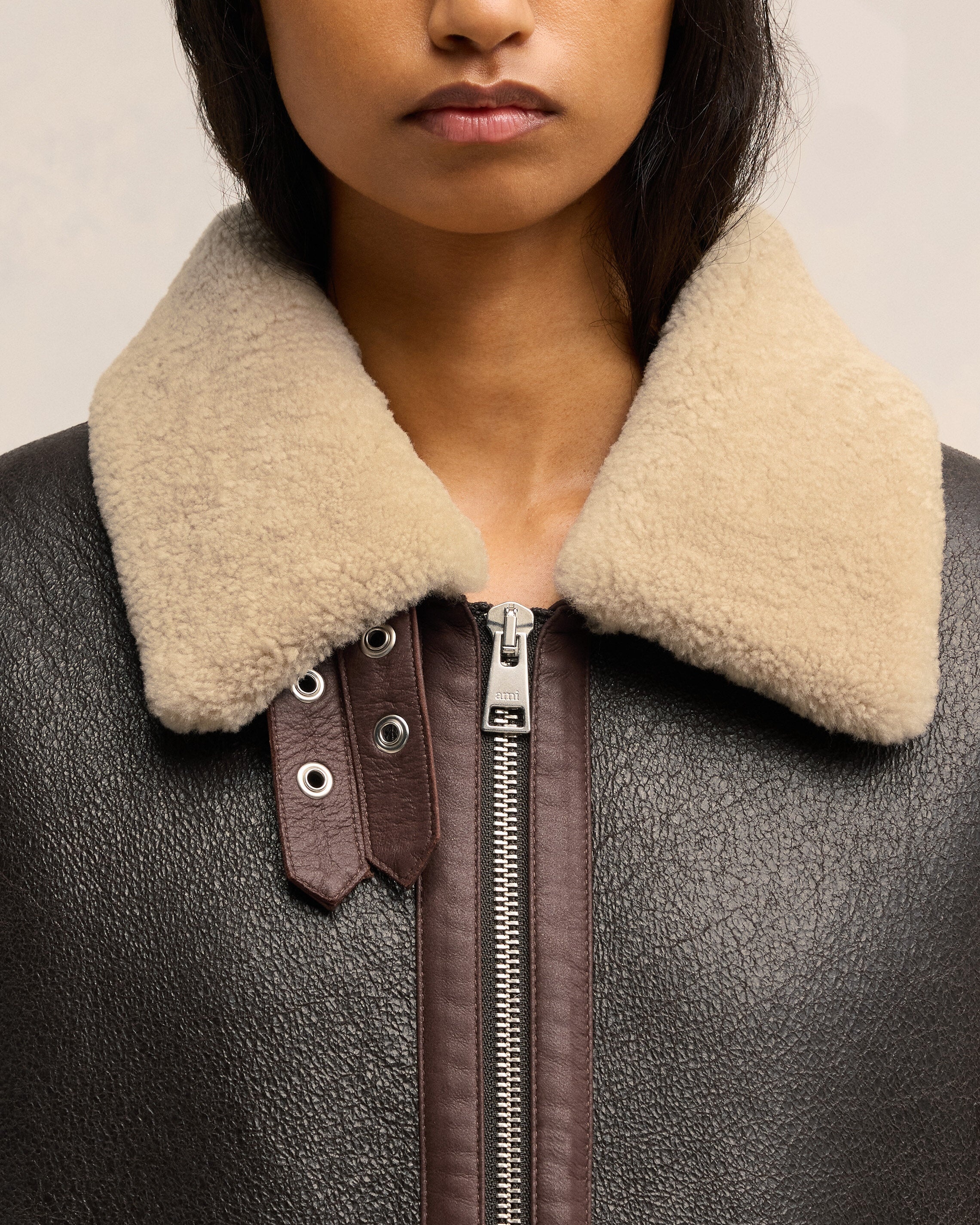 SHEARLING ZIPPED JACKET - 4