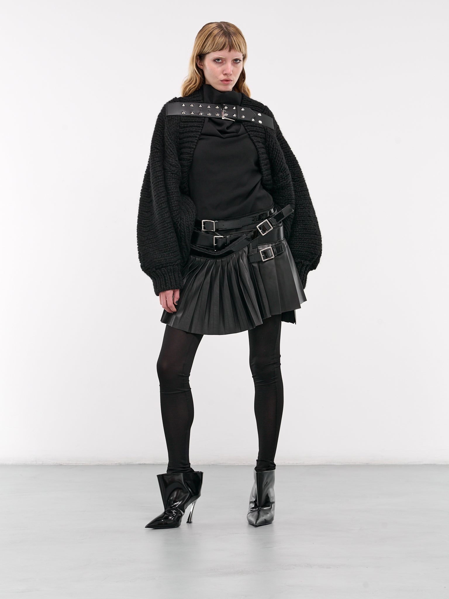Brushed Leather Ankle Boots - 7