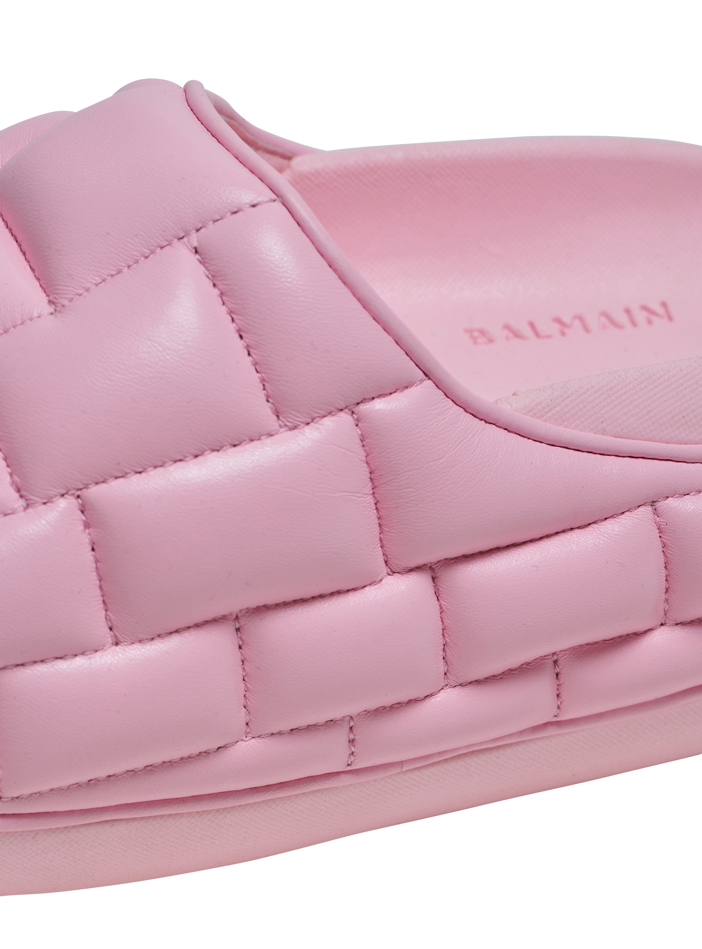 Quilted leather B-IT mules - 7