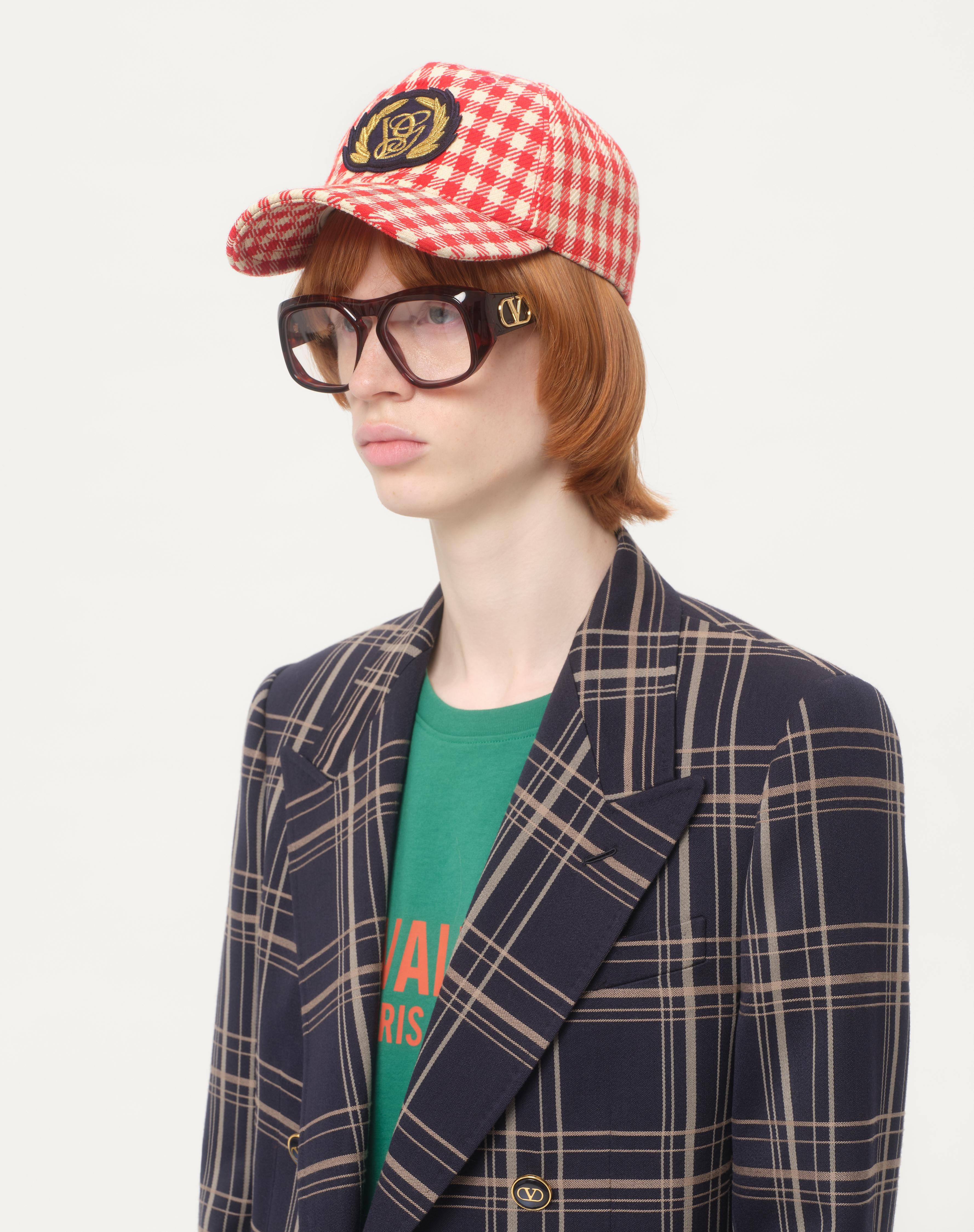 VALENTINO GARAVANI BASEBALL CAP IN COTTON AND WOOL WITH PATCH - 2
