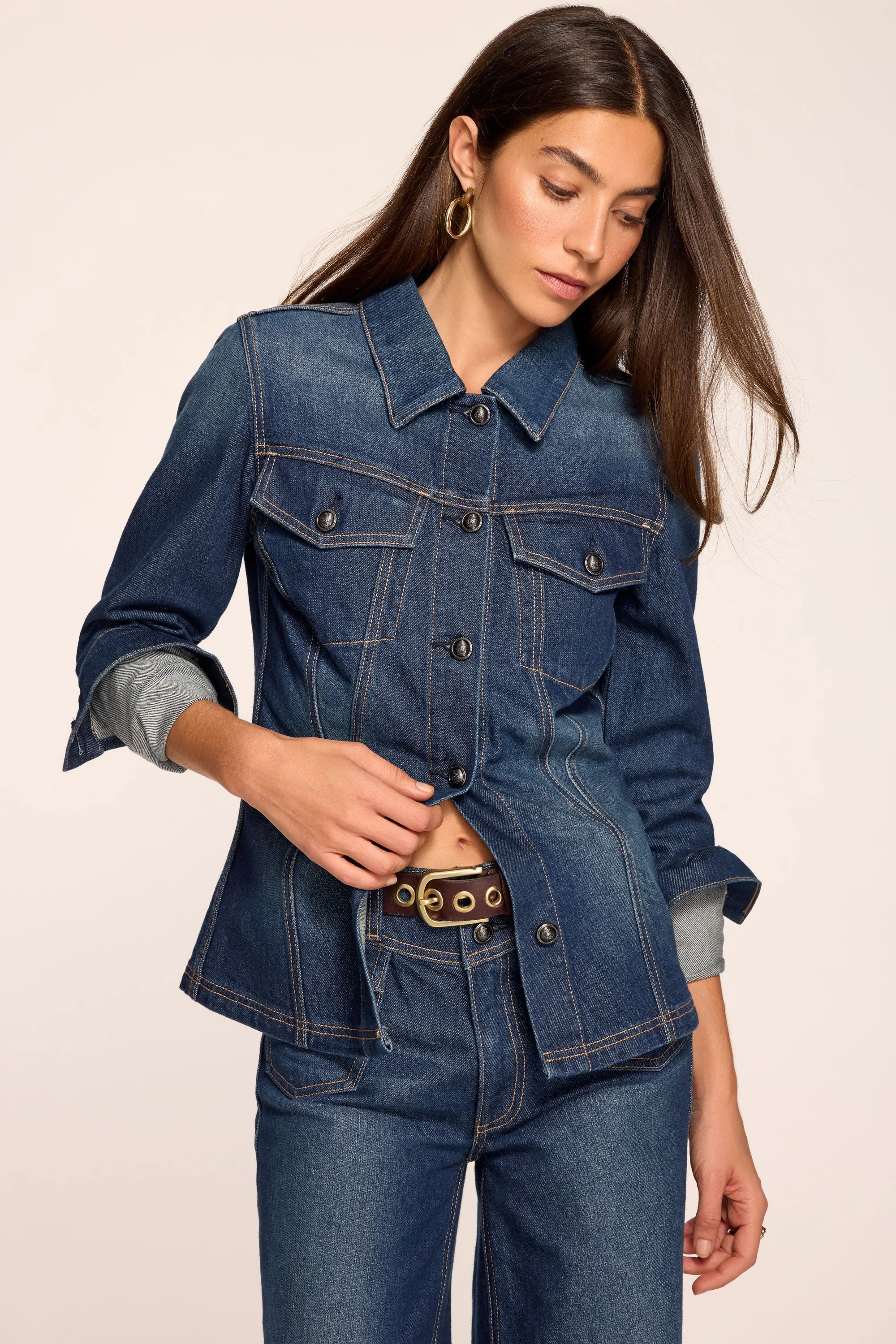 Dani Fitted Denim Jacket - 1