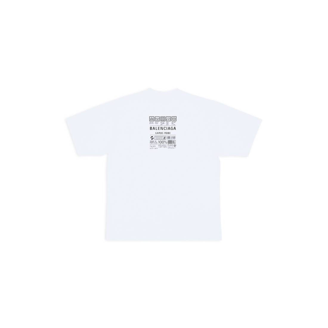 Men's Care Label T-shirt Medium Fit in White - 7