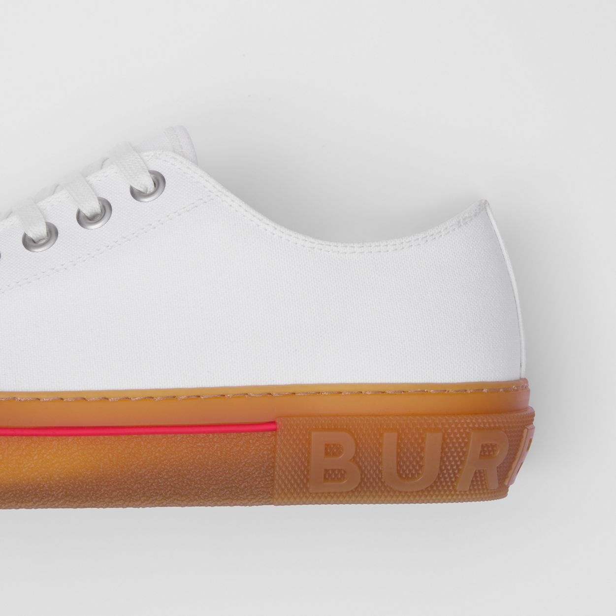 Logo Detail Cotton Sneakers - 7