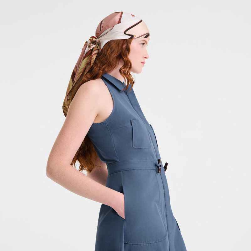 Longchamp A toute Allure Silk scarf 90 Pink Tea - Silk outlook