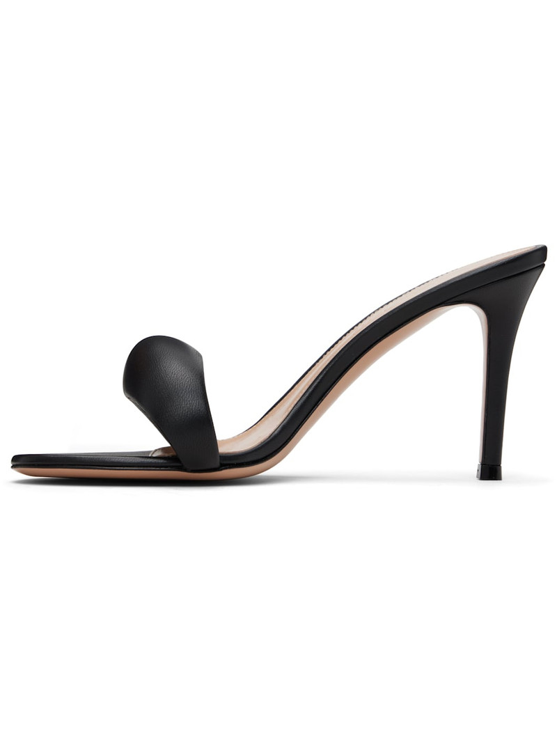 Gianvito Rossi Black Bijoux Mule 85 Heeled Sandals outlook