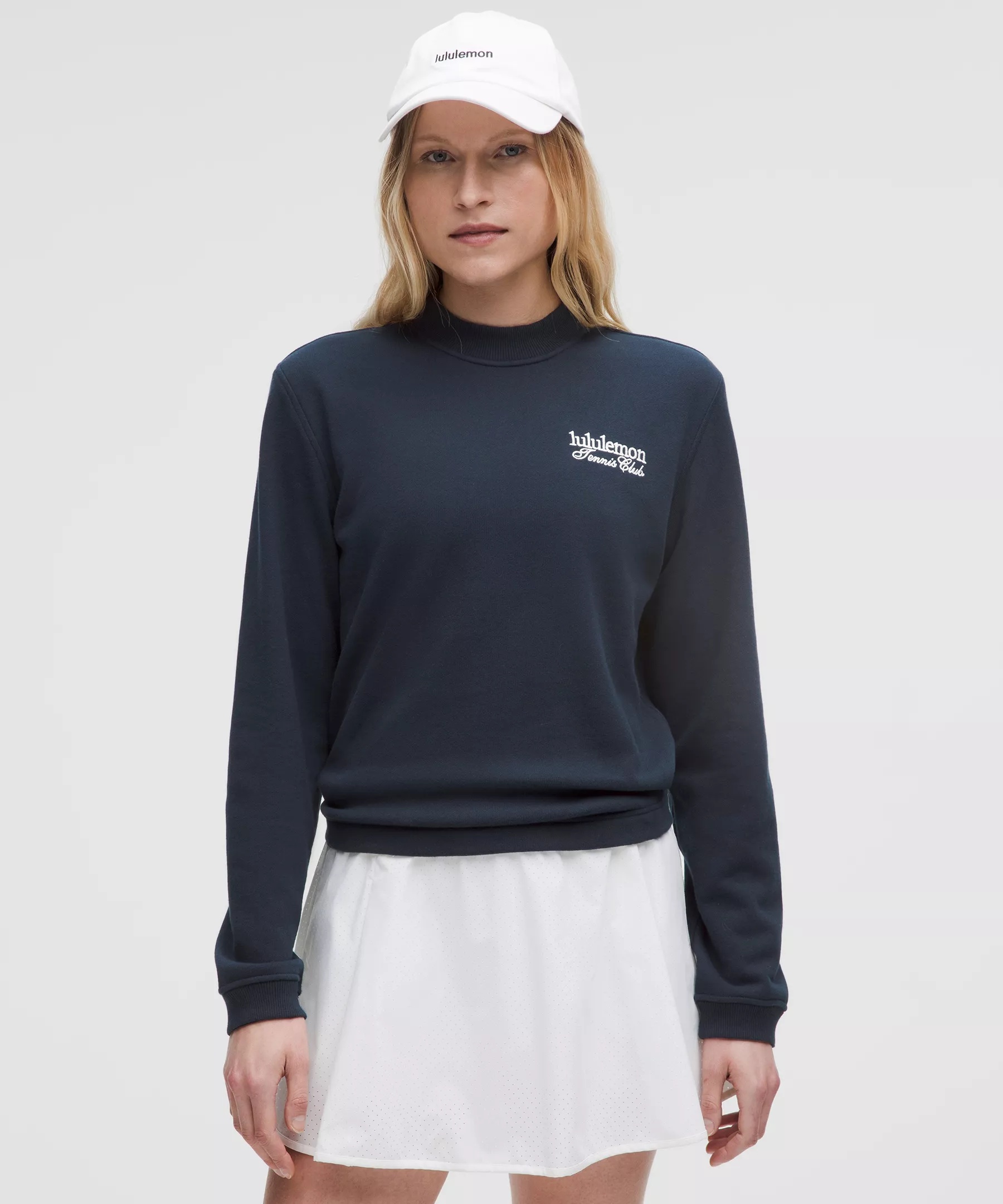 Cotton French Terry Crewneck Pullover *Tennis Club - 1
