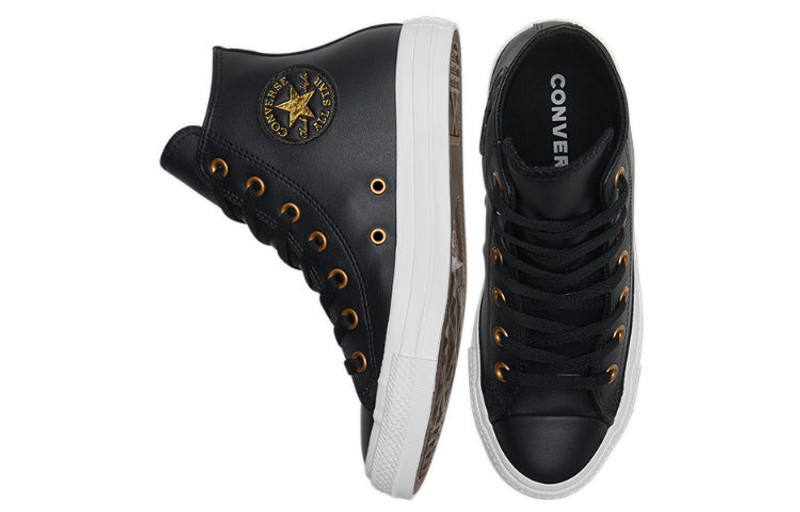 Converse (WMNS) Converse Chuck Taylor All Star Black/Gold 568659C outlook