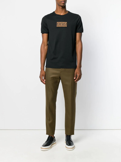 FENDI FF-logo slim-fit T-shirt outlook