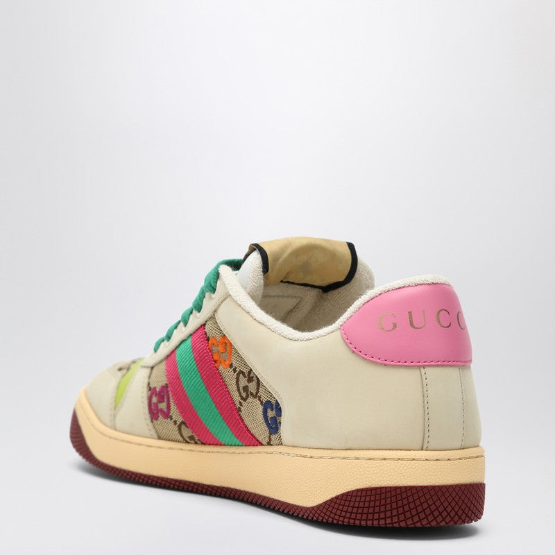 Gucci Screener Trainer In Gg Fabric And Multicolour Details Women - 2