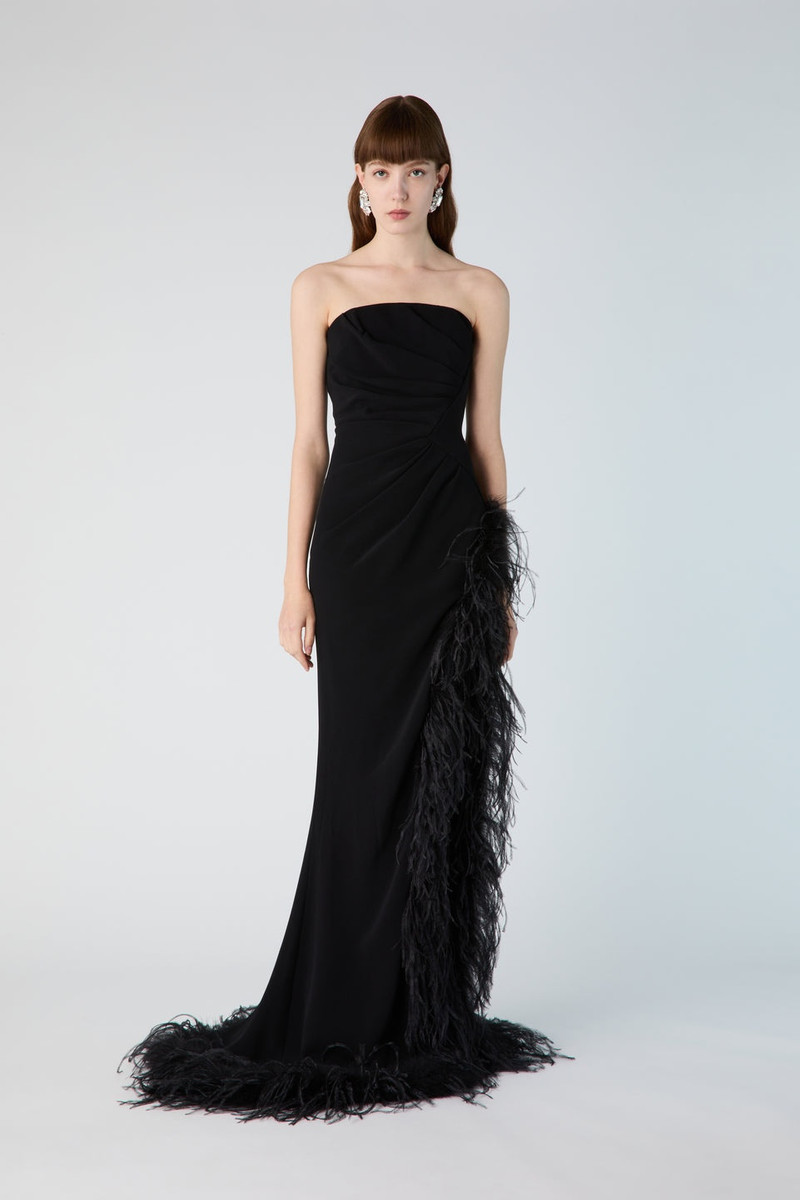 CADY GOWN WITH FEATHERS AND SPLIT 4