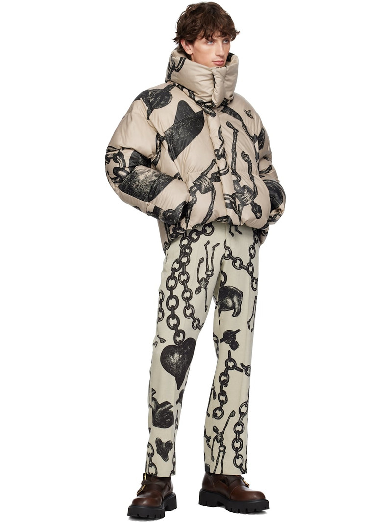 Vivienne Westwood Beige Hero Puffer Jacket outlook