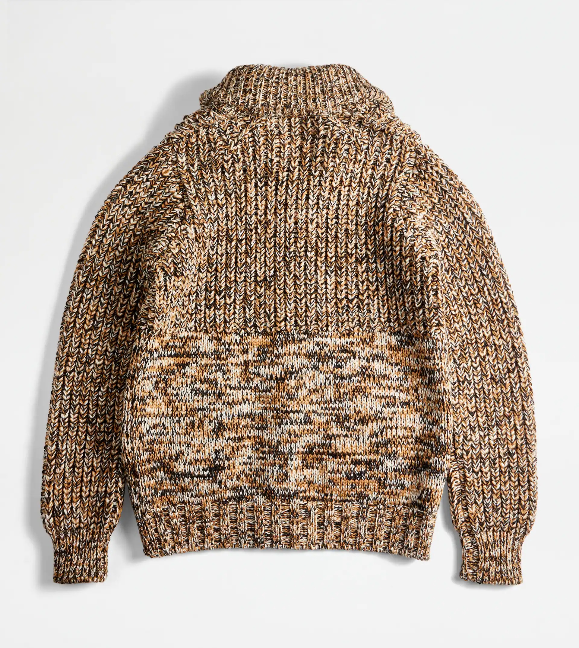 MOULINÉ ZIPPED CARDIGAN - BROWN - 8