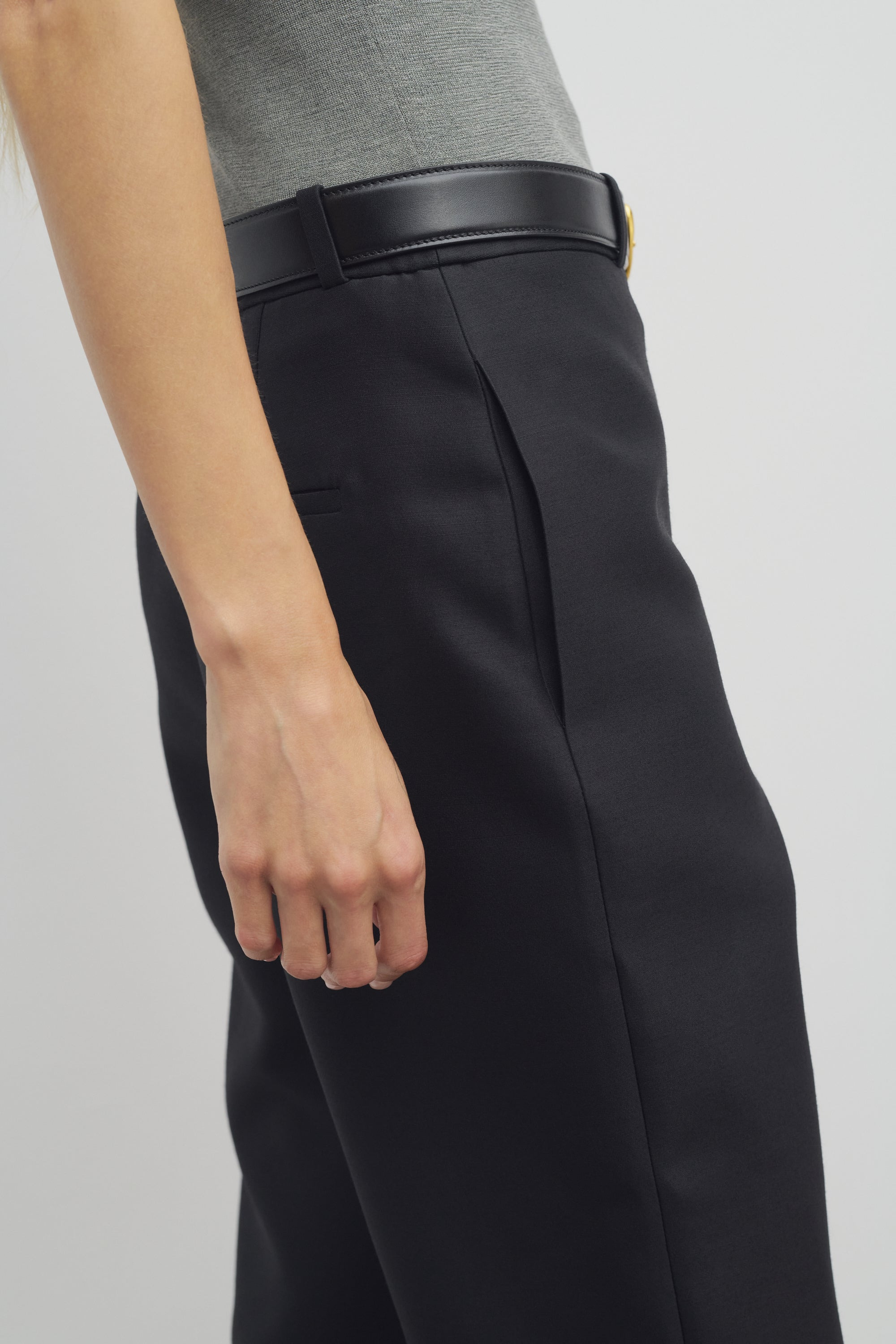 Abbel Pant in Wool and Silk - 6