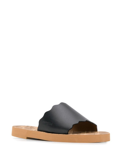 See by Chloé scalloped leather flats outlook