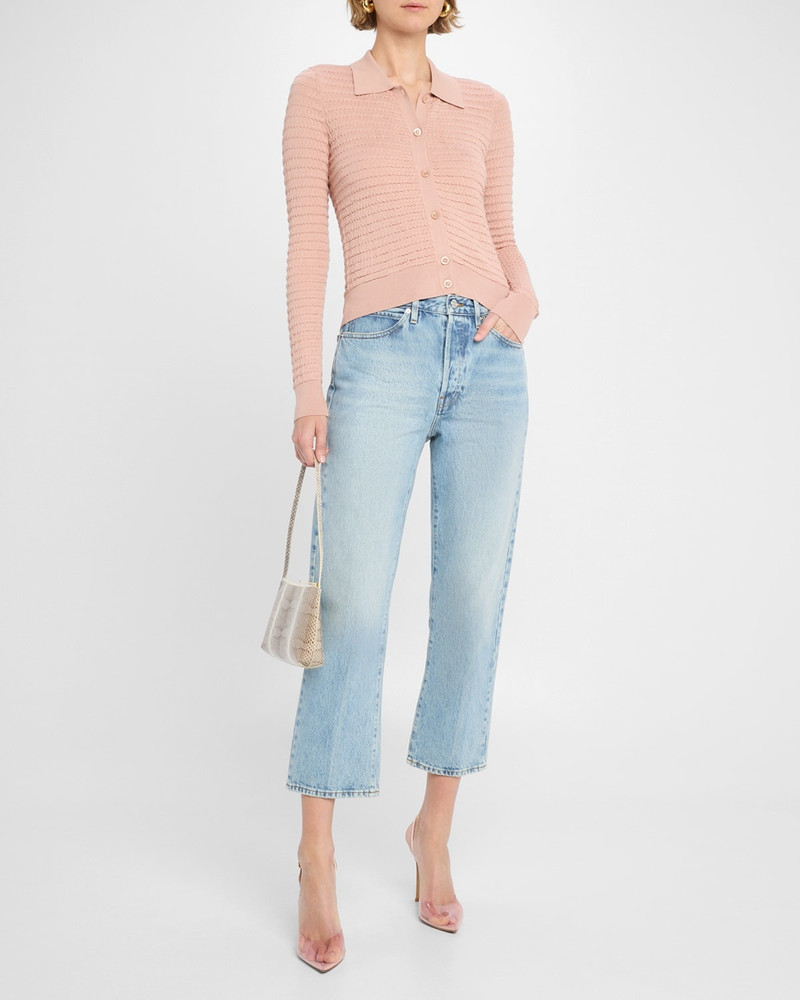FRAME The Smocked Cardigan outlook