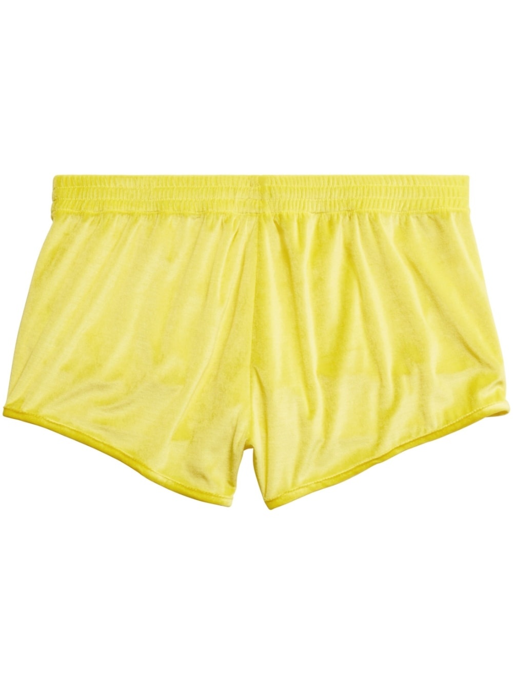 elasticated-waistband cotton shorts - 1