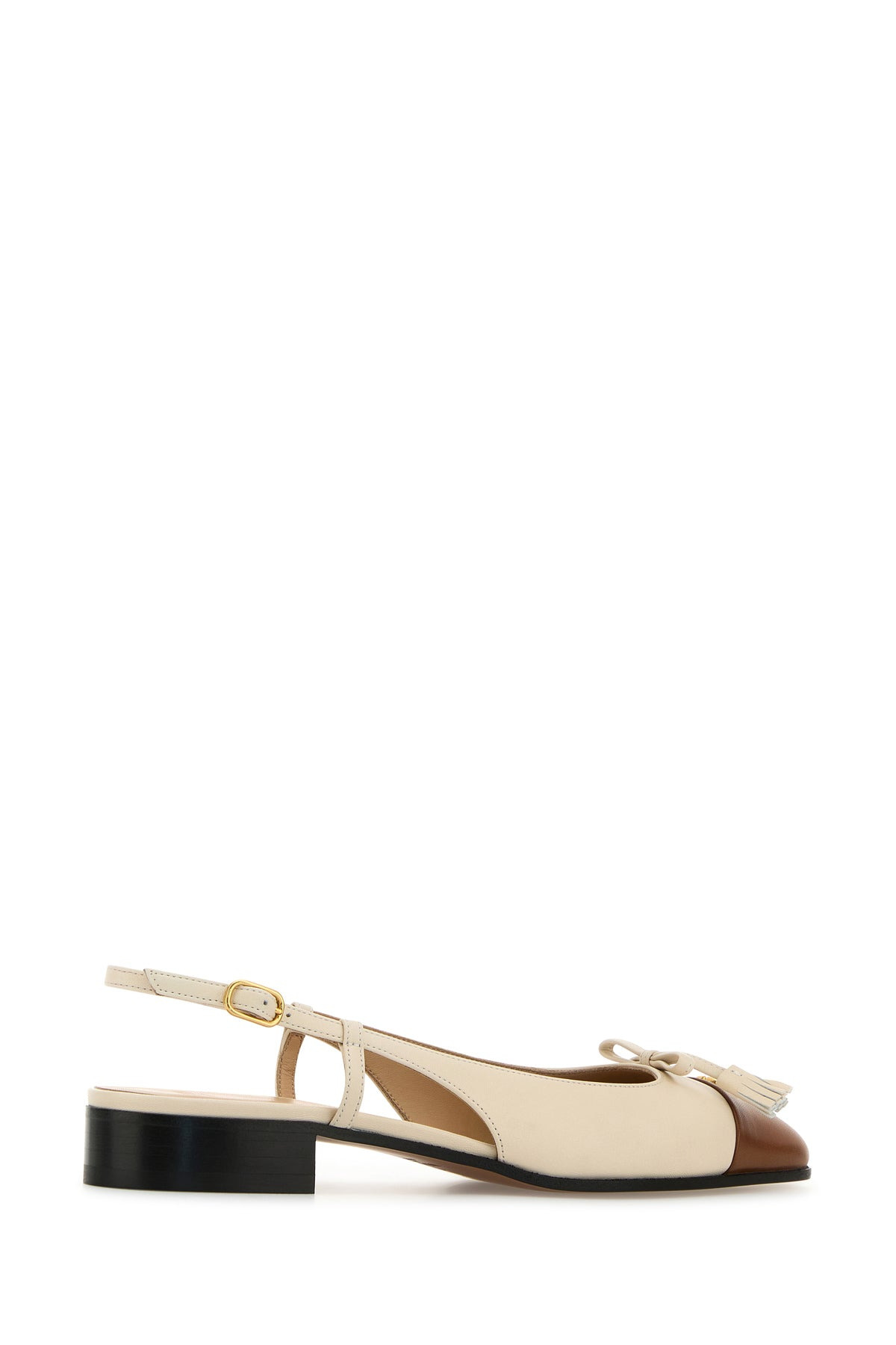 Two-tone leather Valet Du Roe ballerinas - 3