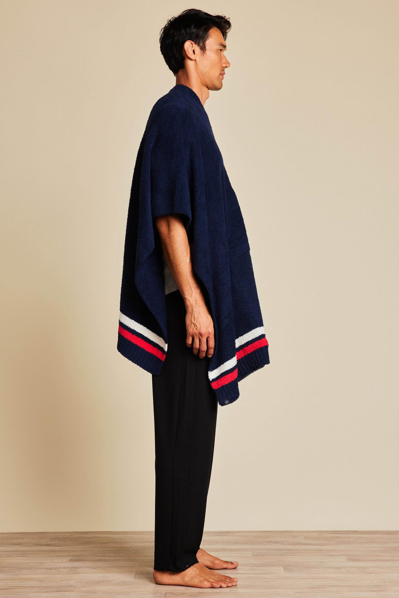 Barefoot Dreams CozyChic® Boston Red Sox™ 3 in 1 Poncho outlook