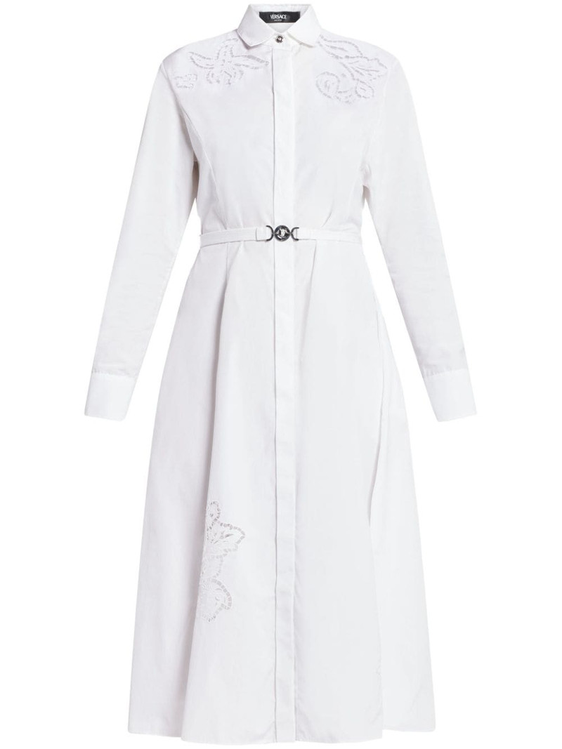 broderie-anglaise cotton shirtdress 1