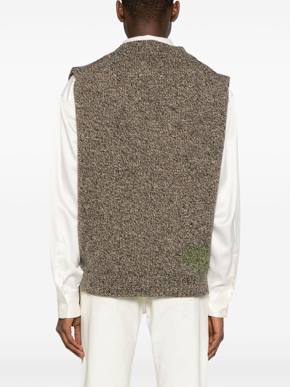 mÃ©lange wool-blend vest - 4