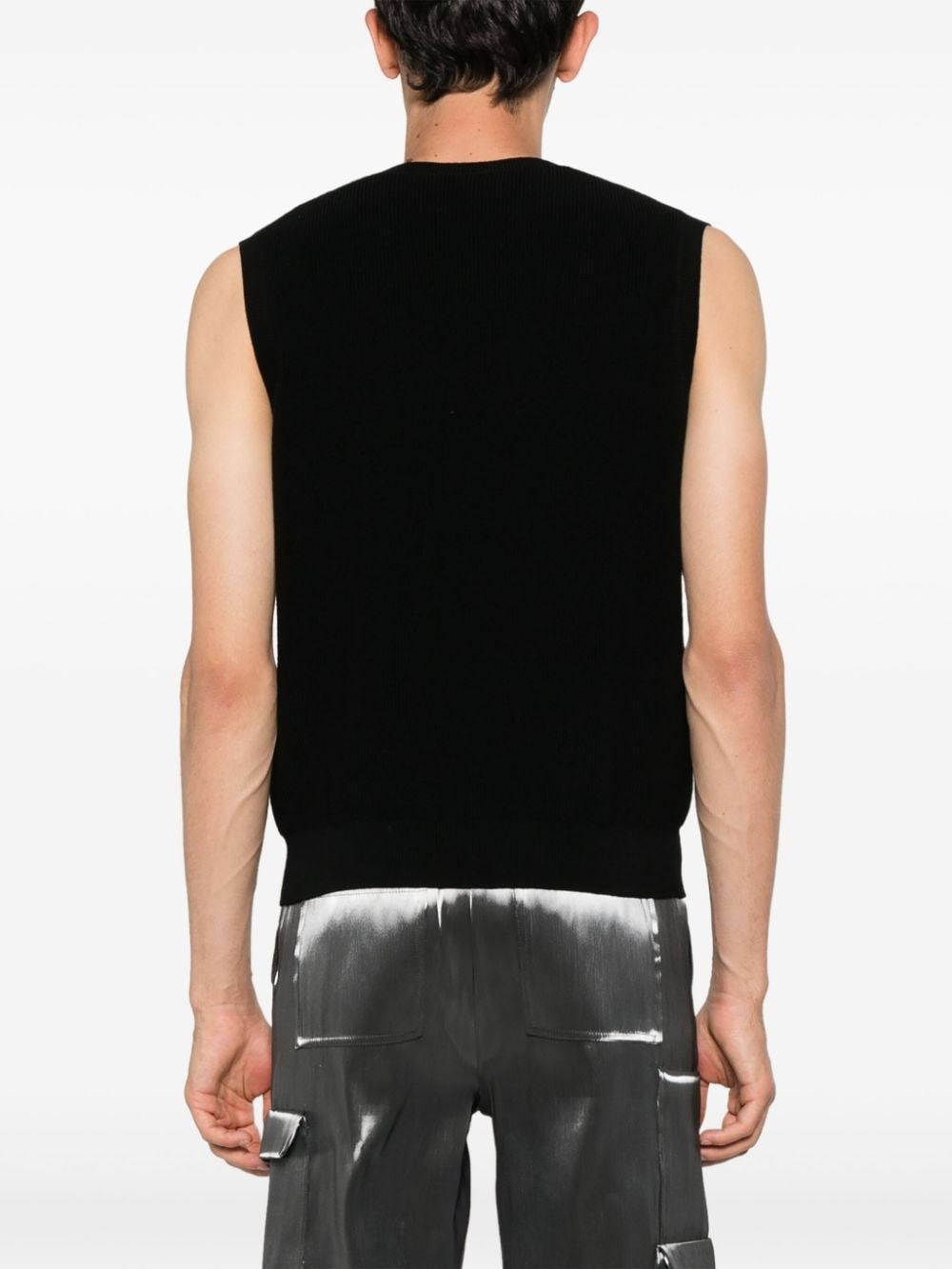 Triangle sleeveless knitted top - 5