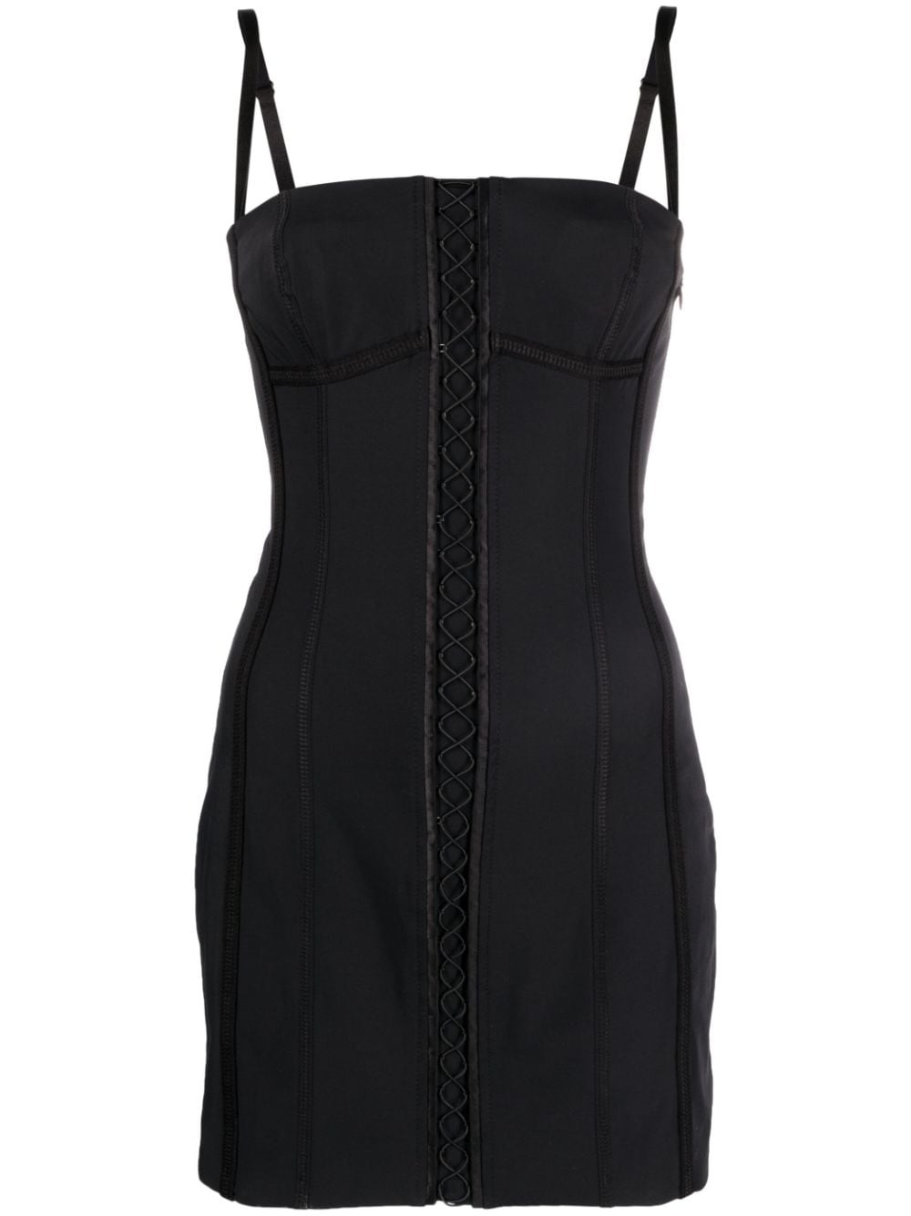 lace trim dress - 1
