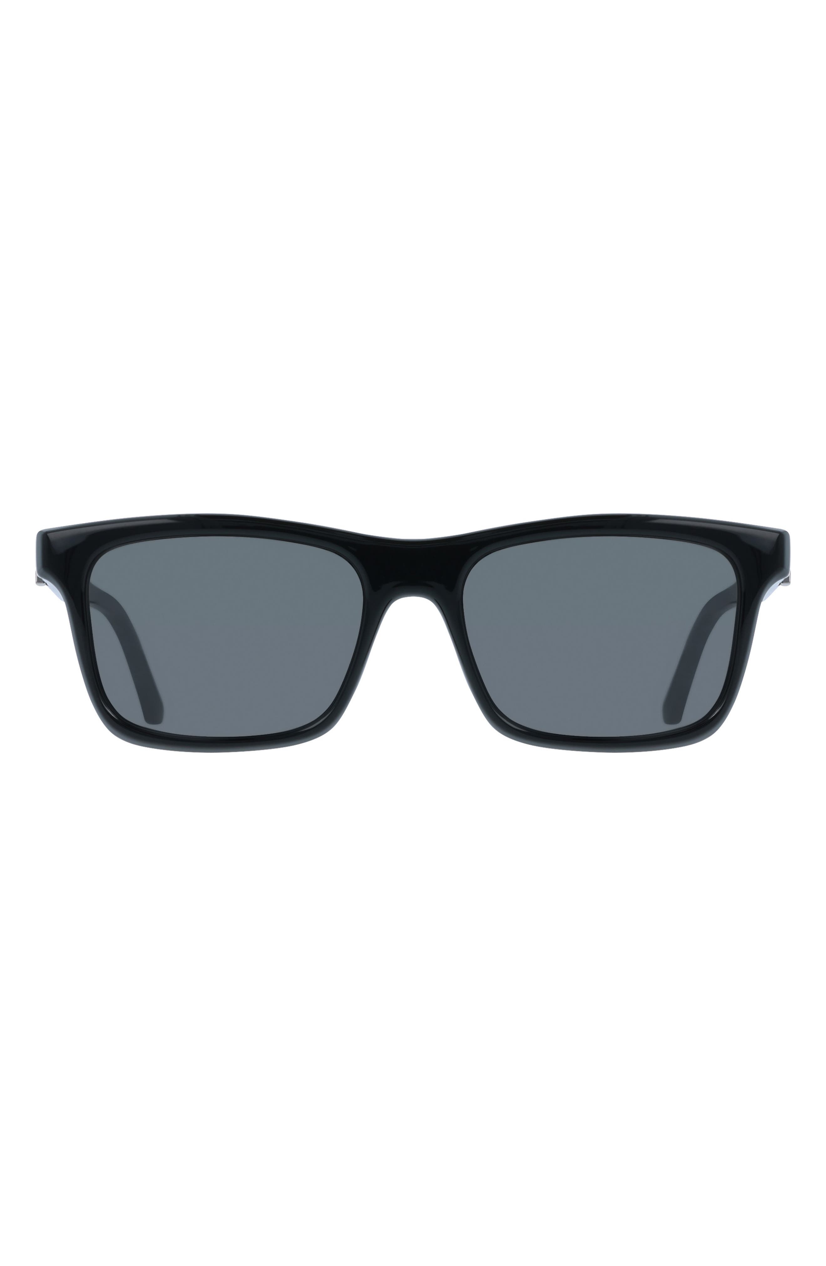 FERRAGAMO 55mm Rectangular Sunglasses in Black at Nordstrom - 1